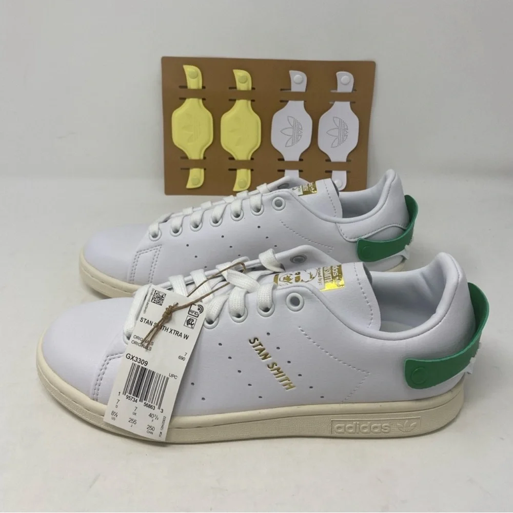 adidas Originals Stan Smith Xtra Women 8.5 Cloud White & Off White & straps NEW